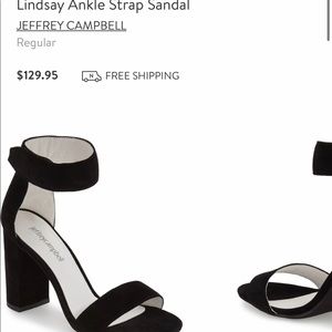 Jeffrey Campbell Lindsay ankle strap heel